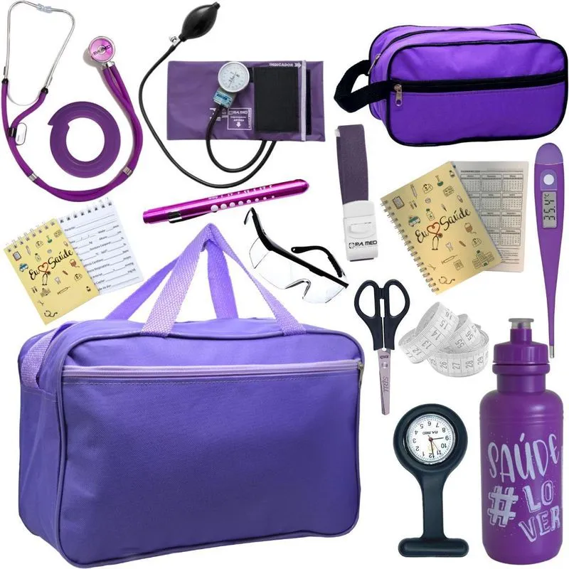 Kit Enfermagem Esfig Esteto- Roxo Pa Med
