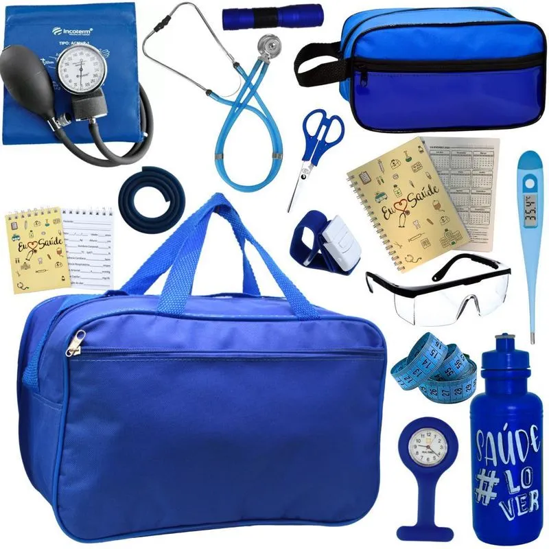 Kit Enfermagem Esfig Esteto- Azul Incoterm