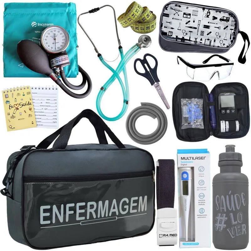 Kit Enfermagem Medidor- Verde Enfermagem Incoterm