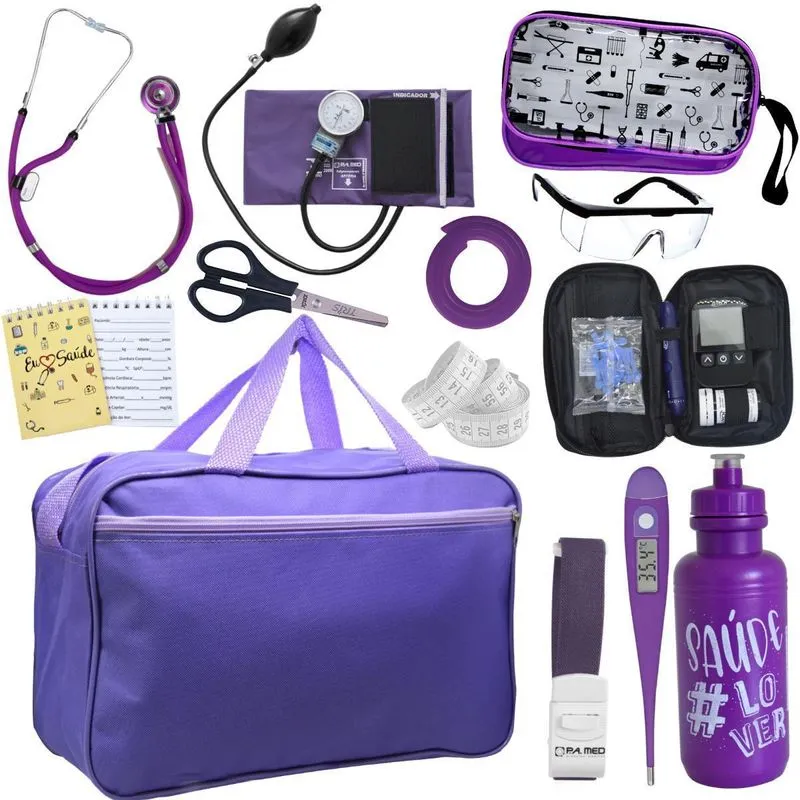 Kit Enfermagem Medidor - Roxo Pa Med