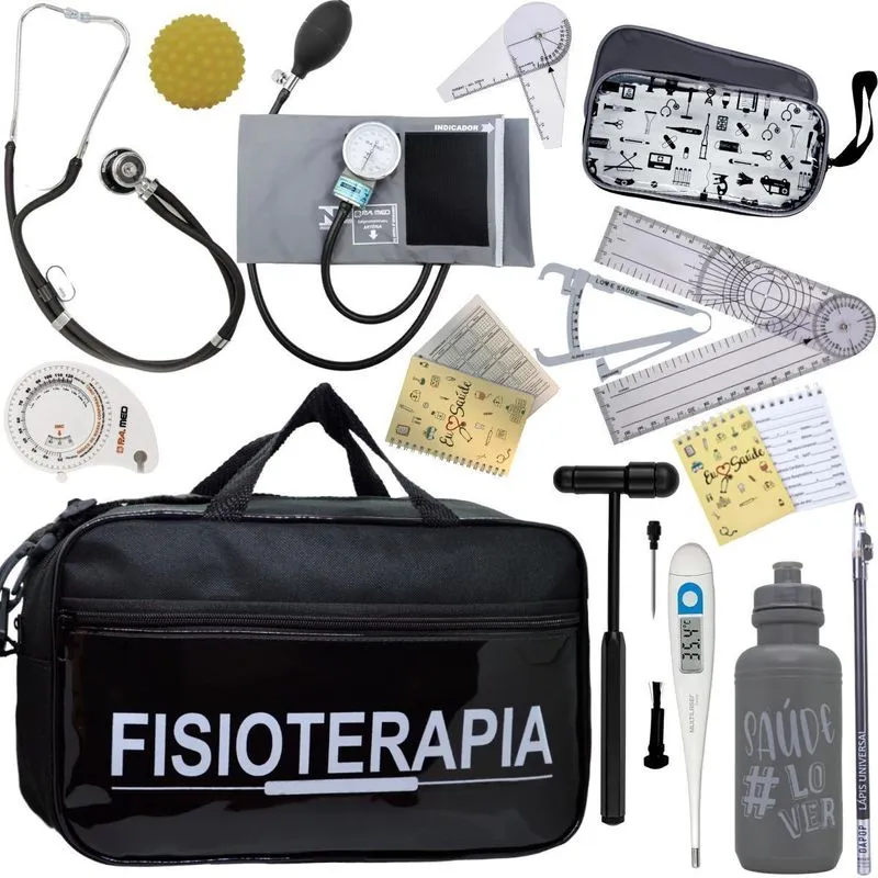 Kit Fisioterapia Goniômetro Fita Imc- Grafite Pa Med