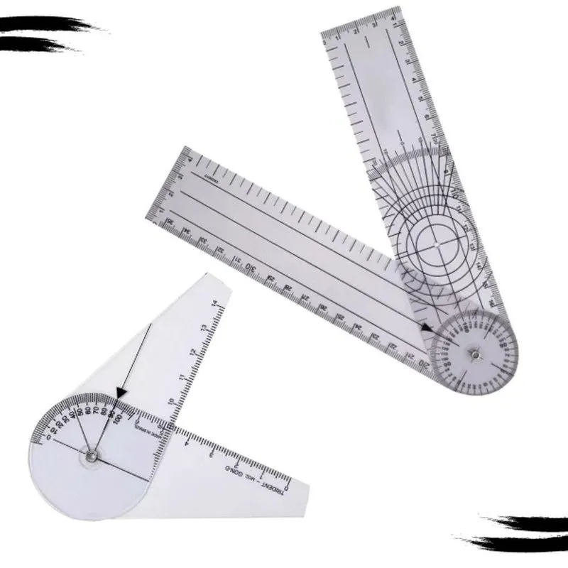 Kit Fisioterapia Goniômetro Grande Pequeno Avaliacao Fisica