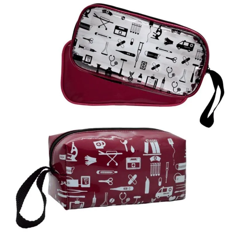 Kit Bolsa Enfermagem Esteto E Aparelho Pressao Luxo Top Púrpura