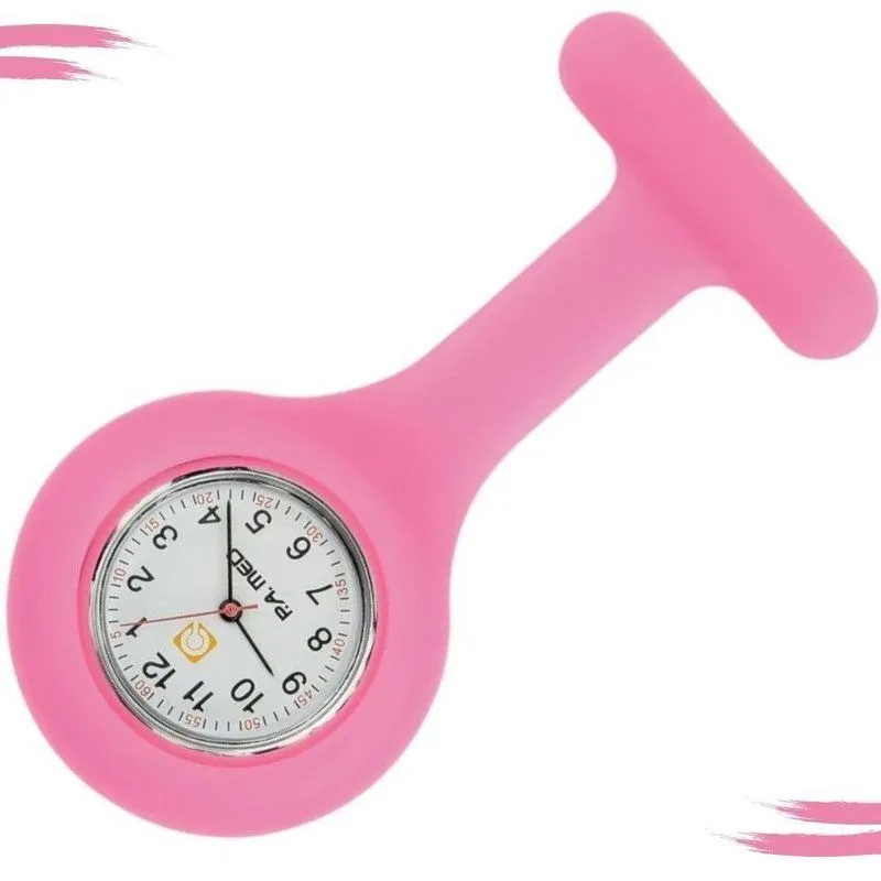 Relógio De Lapela Ou Bolso Rosa