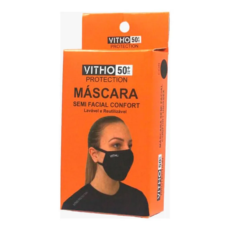 Máscara Confort Com Proteção Uv50 Preto 1 Unidade Mascara Confort Com Protecao Uv50 Preto 1 Unidade