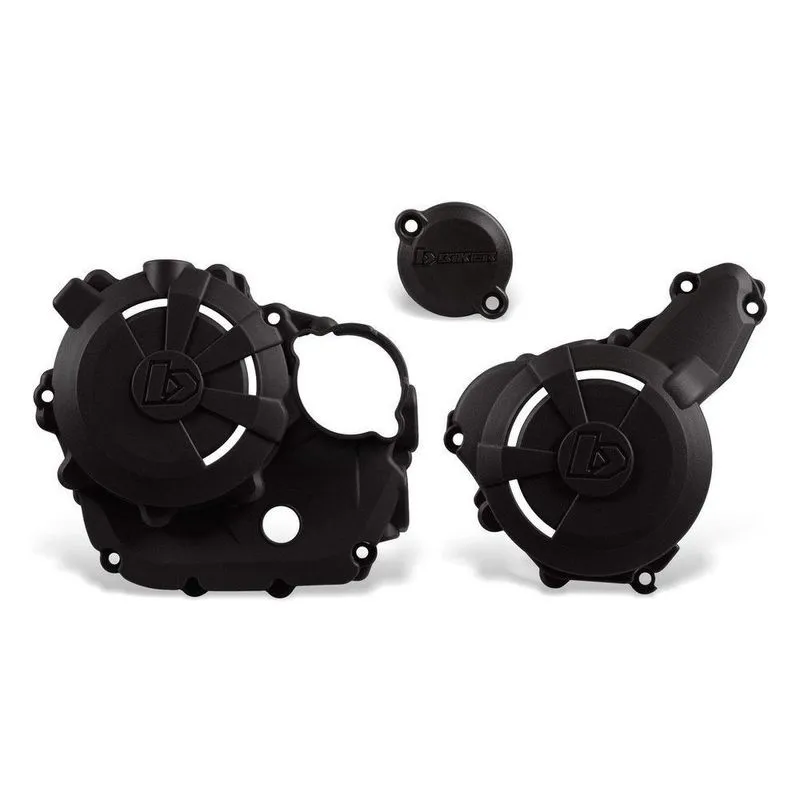 Protetor de Tampas Motor Magneto Ingnição MXF 270 Fi Kingger KR 250 Preto Biker Acessórios
