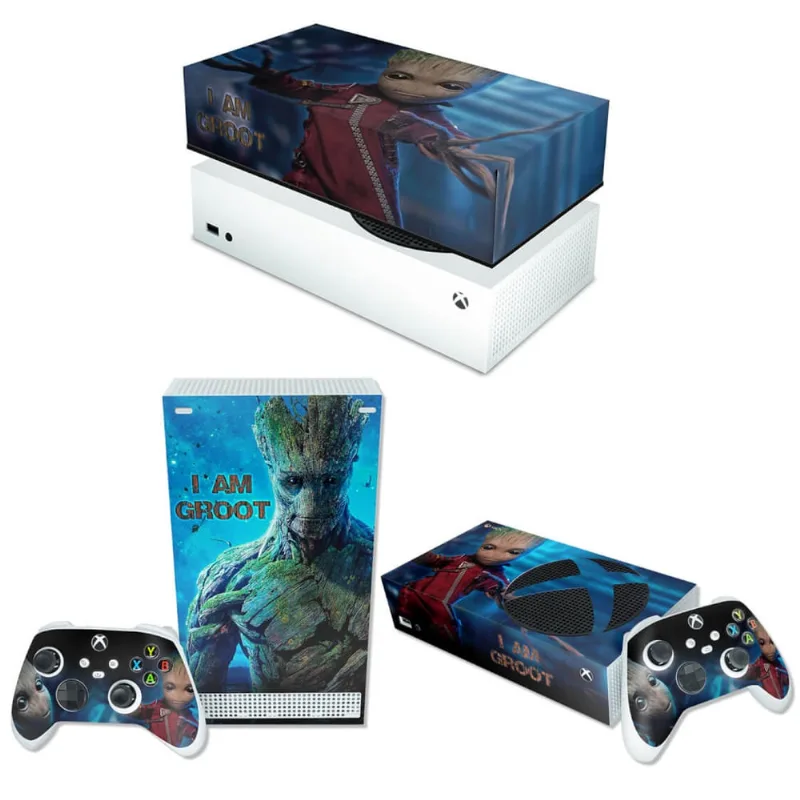 Capa Anti Poeira e Skin Xbox Series S - Baby Groot