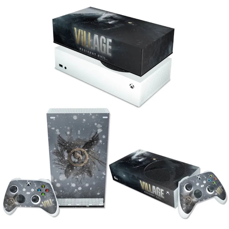 Capa Anti Poeira e Skin Xbox Series S - Resident Evil Village