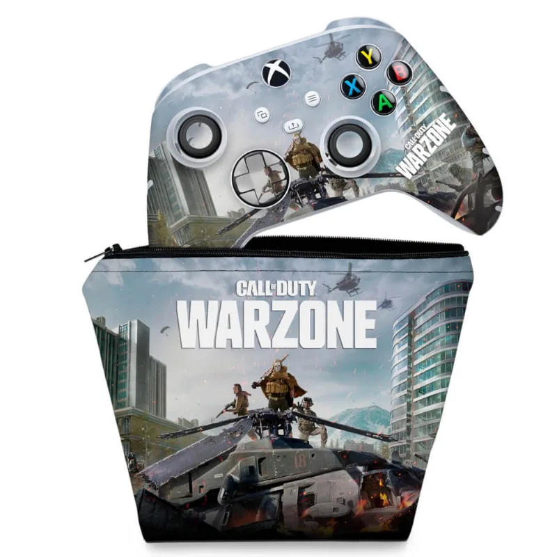Capa Case e Skin Xbox Series S X Controle Adesivo - Call of Duty Warzone
