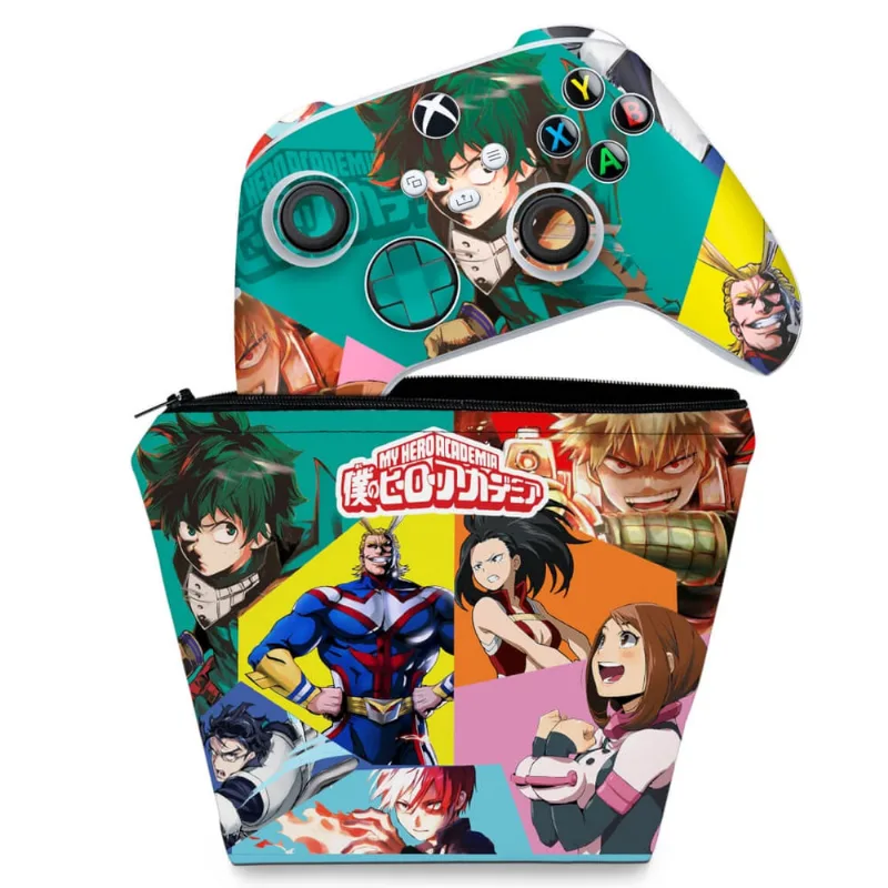 Capa Case e Skin Xbox Series S X Controle Adesivo - Boku No Hero Academia