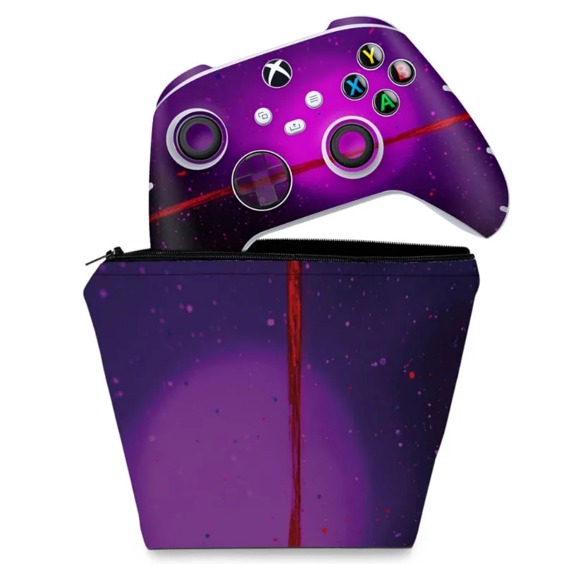 Capa Case e Skin Xbox Series S X Controle Adesivo - Abstrato 102