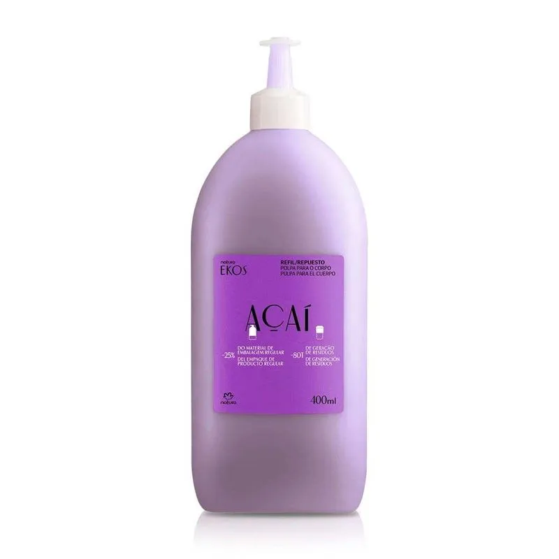 Ekos Açaí Refil Polpa Hidratante Para O Corpo 400ml