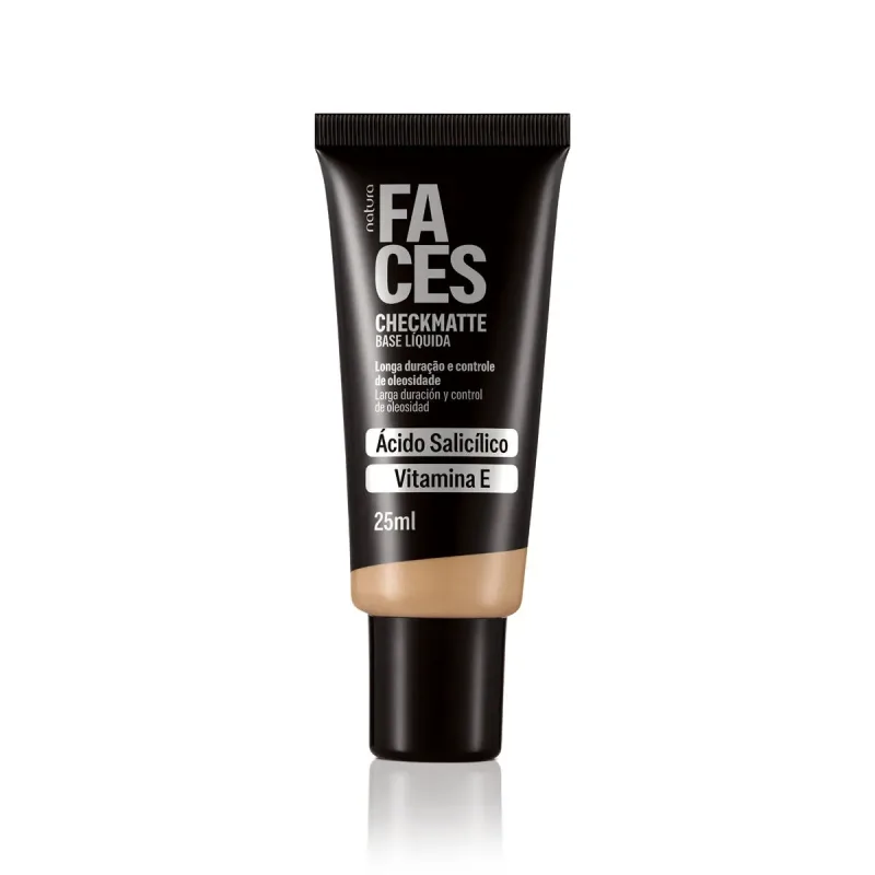 Base Líquida Faces Checkmatte 25 ml - Cor:21Q