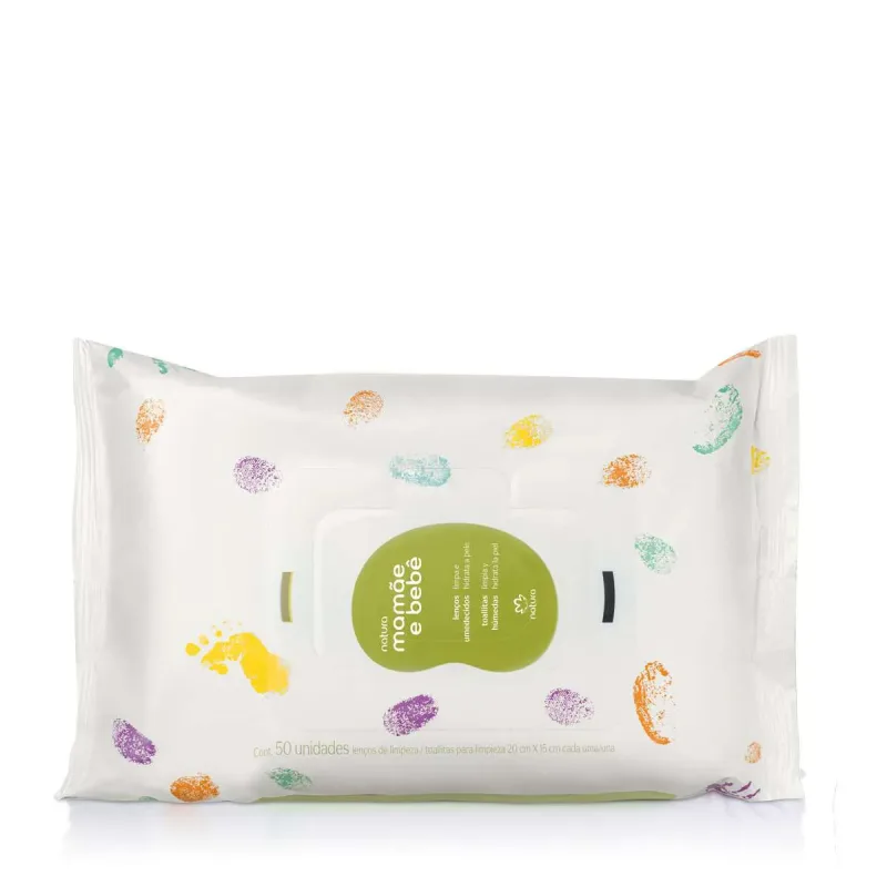 LENÇOS UMEDECIDOS COM FRAGRÂNCIA MMBB 50 FOLHAS - NATURA