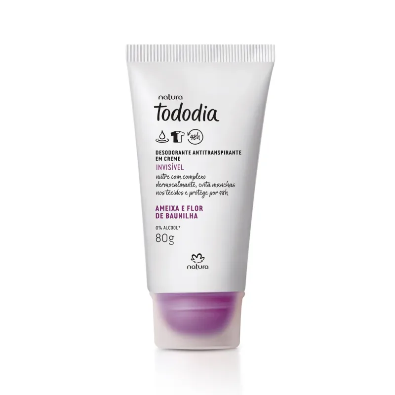 DESODORANTE EM CREME AMEIXA E FLOR DE BAUNILHA 80G - NATURA