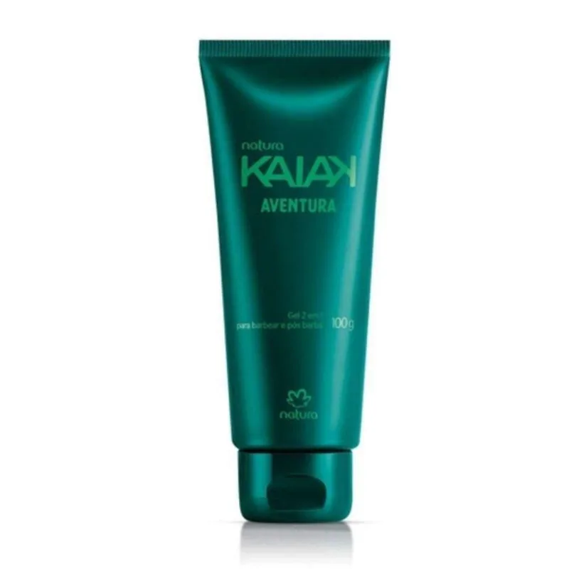 Natura Gel 2 Em 1 Barbear E Pós Barba Kaiak Aventura 100g