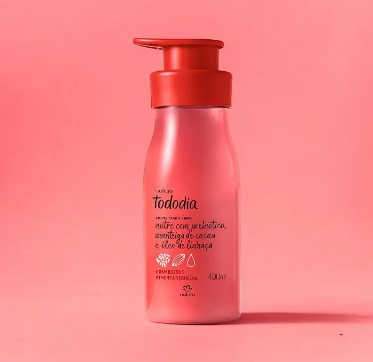 Creme Nutritivo Para o Corpo Tododia Framboesa e Pimenta Vermelha - 400 ml