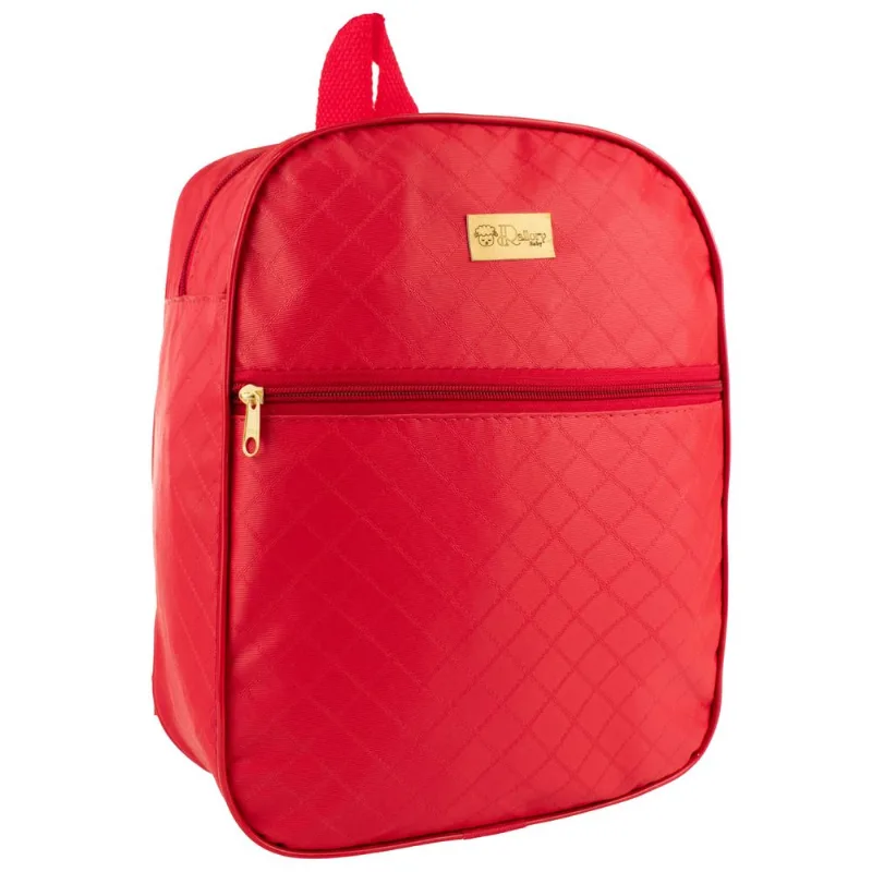 Mochila Maternidade Multifunção Mamãe Bebê Espaçosa Vermelho