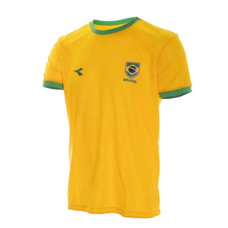 Camiseta Masculina Time Diadora Amarelo P