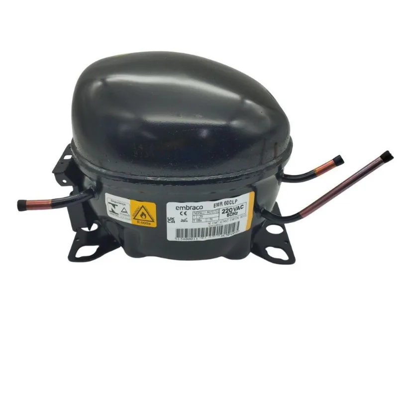 Motor Compressor 1/6 Hp Emr60clp Gás R600 Embraco 220v