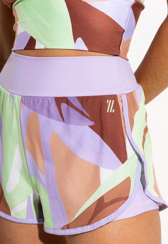 Shorts duplo estampado Aura P