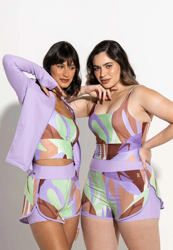 Shorts duplo estampado Aura G