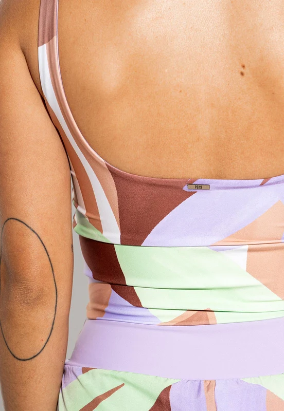 Top longo estampado Aura G