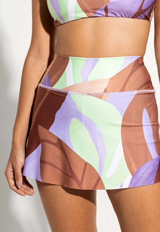 Saia shorts estampada Aura P