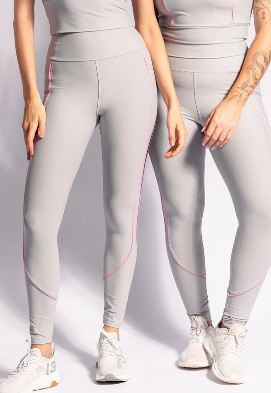 Legging cinza granito com vivo Urbane M
