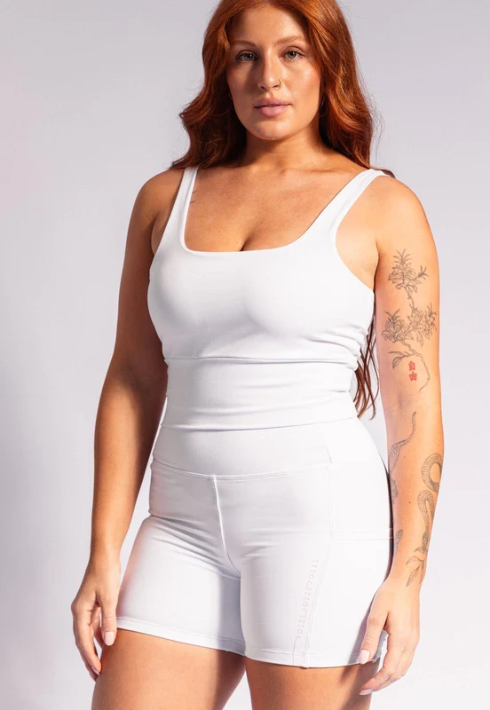Bermuda branco cristal com bolsos Urbane G