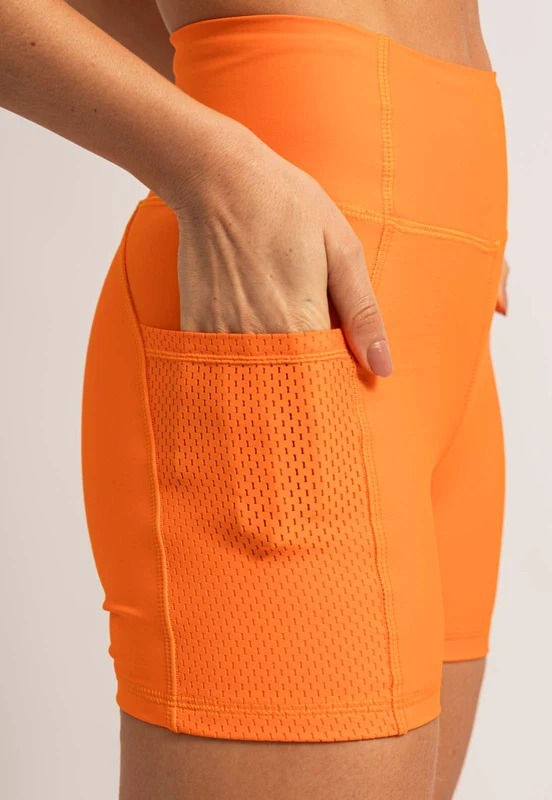 Bermuda lisa laranja magnético com bolsos Magnetic G
