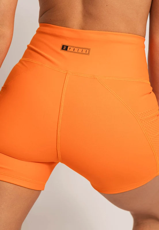 Bermuda lisa laranja magnético com bolsos Magnetic GG