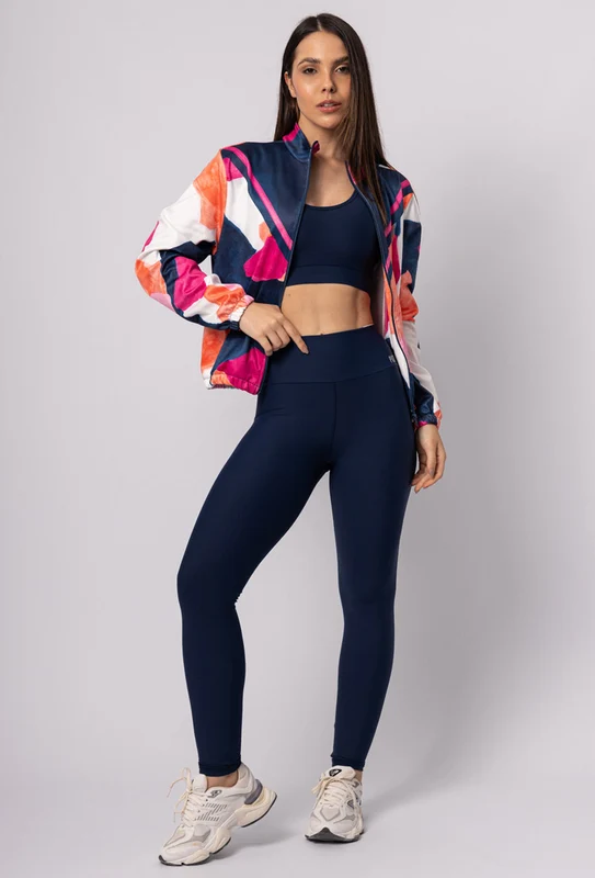 Jaqueta comfy de malha estampa Acqua M