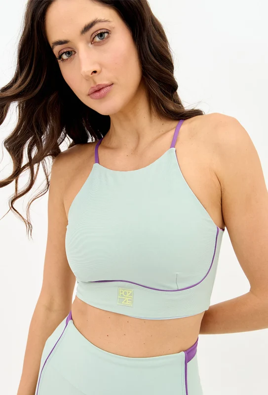 Top verde vital com vivo dupla face Alquimia P