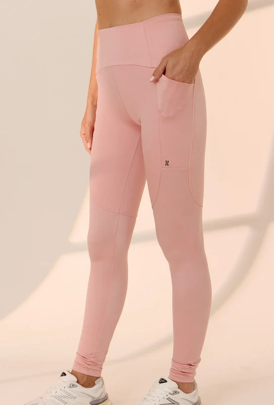 Legging lisa rose shine com bolsos Solare G