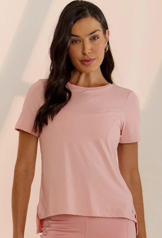 Tshirt alongada nas costas rose shine Solare P