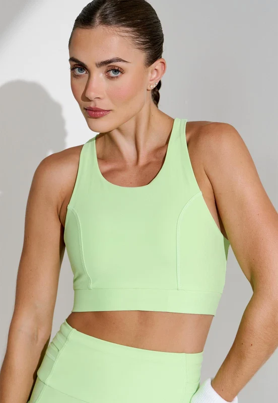 Top running dupla face com bolso estampa Aura M