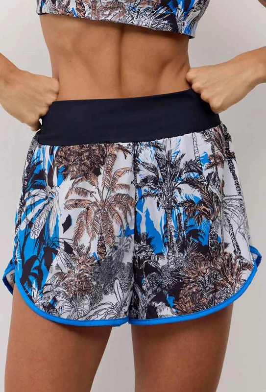 Short duplo estampado com bolso Athena M