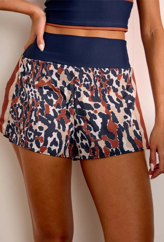 Shorts duplo estampado com bolsos Gaia GG