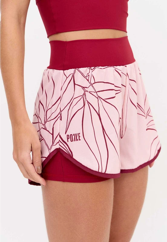 Short duplo estampado com bolso Essence GG