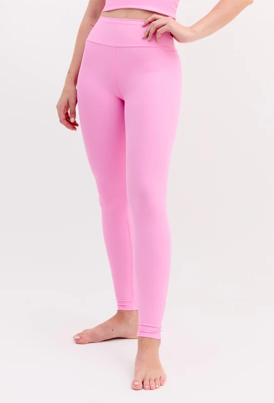 Legging lisa rosa pétala Aurora G