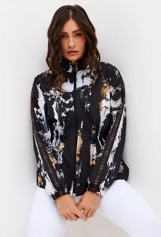Jaqueta parka alongada corta vento estampada Pulsa GG