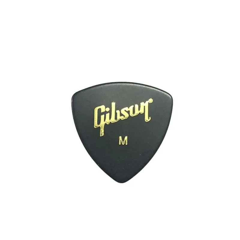 Palheta Celuloide Gibson Pesada Aprgg 74h Preta 12 Unidades