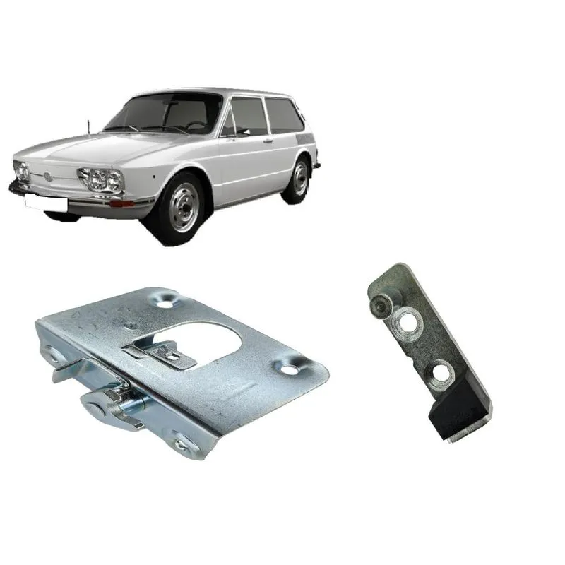 Kit Fechadura Tampa Motor Brasilia + Batente 73 Até 81