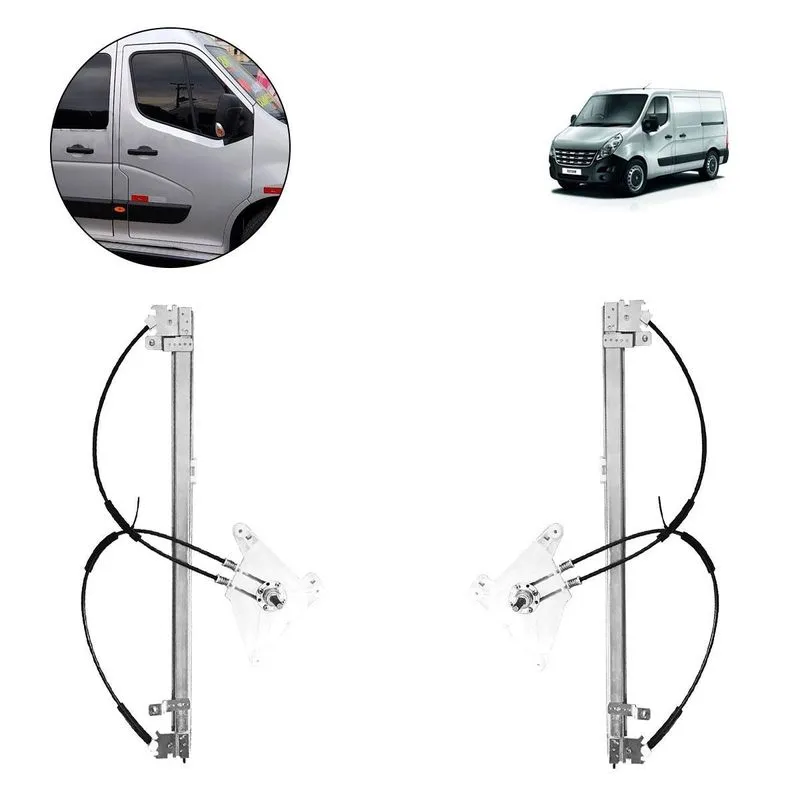 Par Máquina Vidro Manual Direita Esquerda Master 2013 A 2025