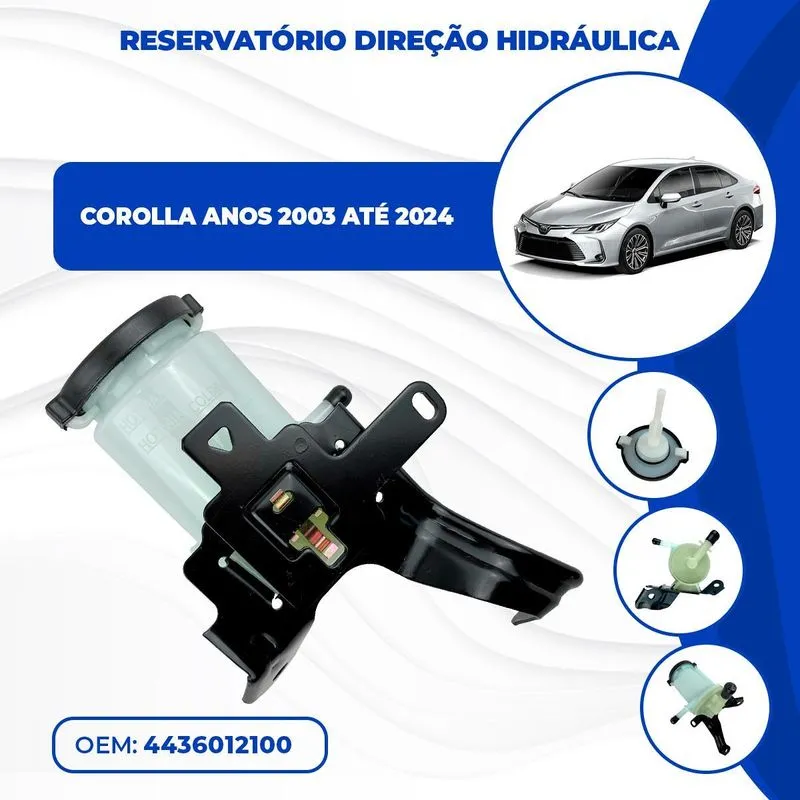 Reservatório De Direção Hidráulica Corolla 2003 Até 2024