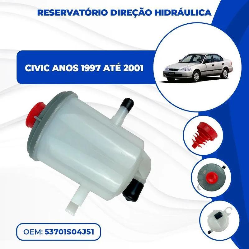 Reservatório De Direção Hidráulica Civic 1997 Até 2001