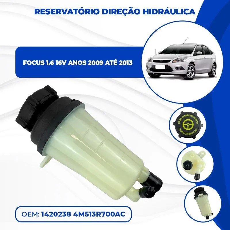 Reservatório De Direção Hidráulica Focus 1.6 16v 2009 À 2013