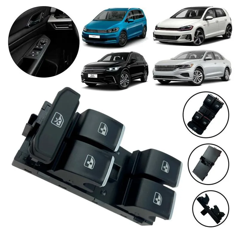 Botão Vidro Elétrico Golf Tsi Mk7 Passat Tiguan 2014 A 2021