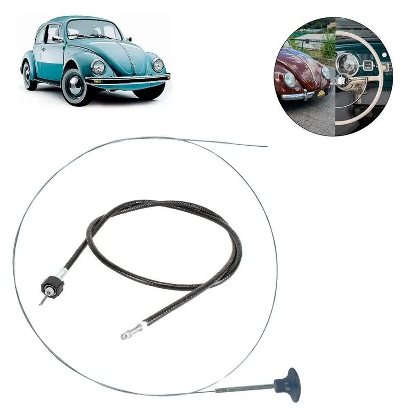 Kit Cabo Velocímetro E Capô Fusca Todos C/botão